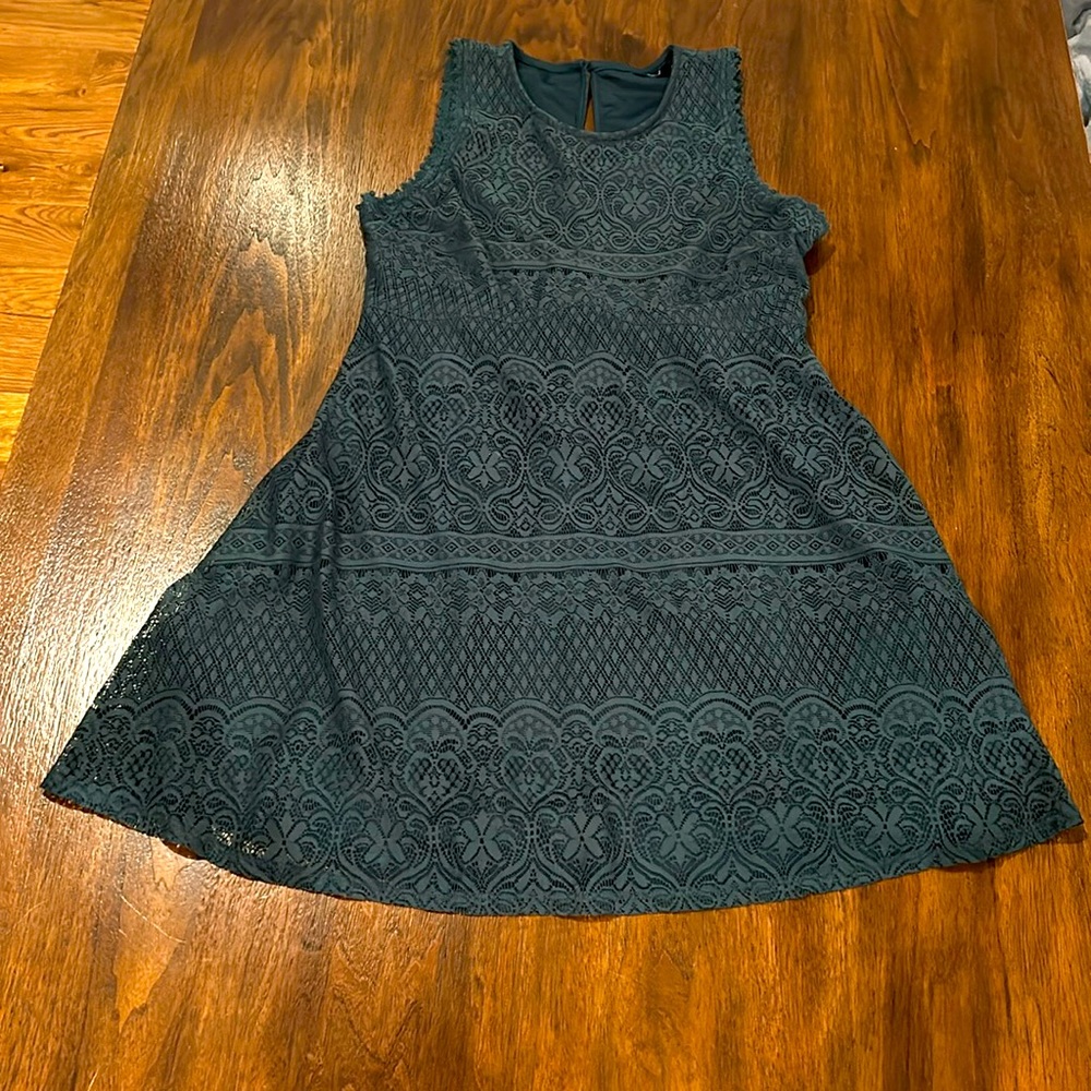 My Michelle Girls Green Lace Dress
